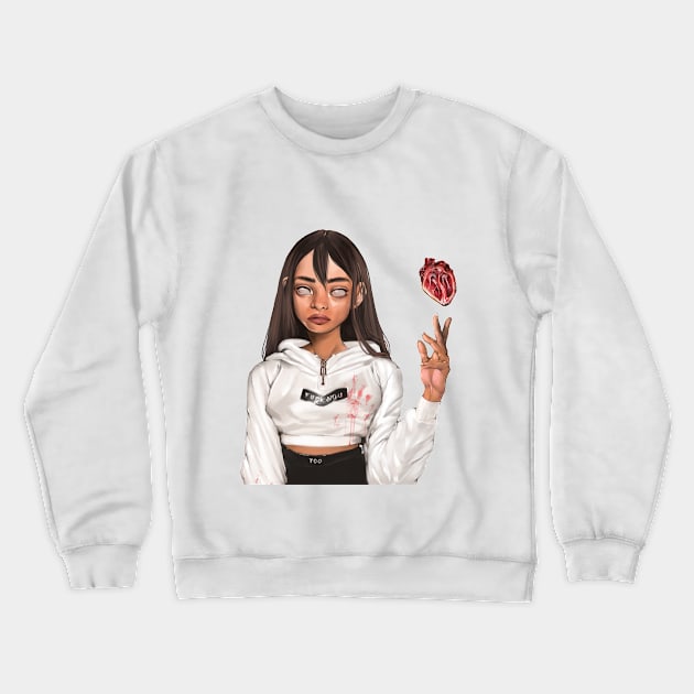 Heart broken Crewneck Sweatshirt by Azuldegris